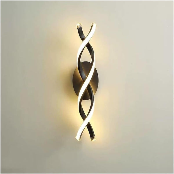 Modern LED Spiral Wall Lamp