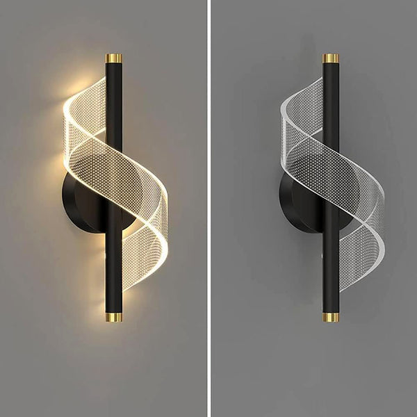 Modern LED Spiral Wall Lamp