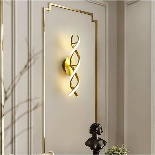 Modern LED Spiral Wall Lamp