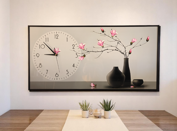 Modern Noiseless Blossom Wall Clock