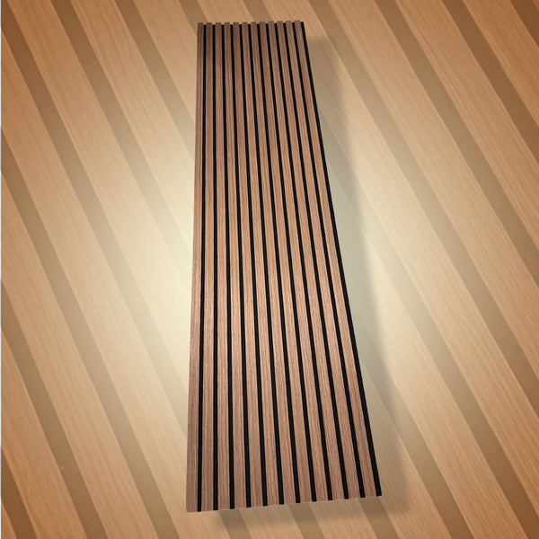 Rustic Walnut Acoustic Panel – 270x60cm
